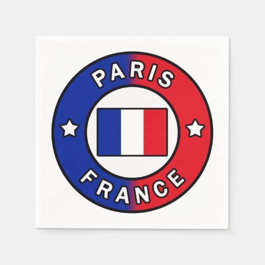 パリフランス スタンダードカクテルナプキン (正面)