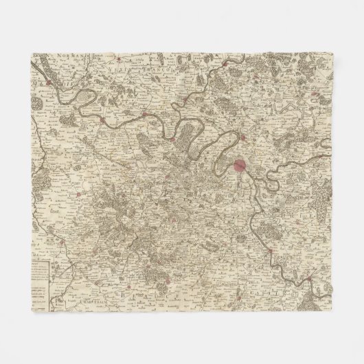 パリフランス フリースブランケット (正面(横))