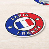 パリフランス ラウンドペーパーコースター (アングル)