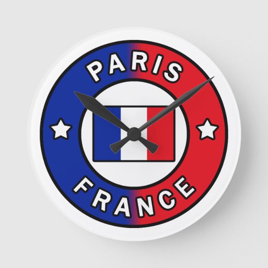 パリフランス ラウンド壁時計 (正面)
