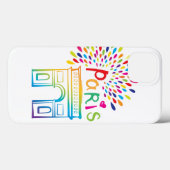 パリフランス|凱旋門|のネオンデザイン Case-Mate iPhoneケース (裏面 (横))