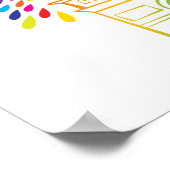 パリフランス |凱旋門 |ネオンデザイン ポスター (角)