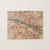 パリフランス(1910年)のヴィンテージの地図 ジグソーパズル (横)