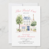 パリブライダルシャワーパリジャンカフェ 招待状 (正面)