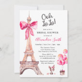 パリブライダルシャワー招待 招待状 (正面)