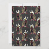 パリブルゴーニュとフェイク金ゴールドワインアールデコ結婚ズ 招待状 (裏面)