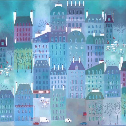 パリブルース絵画ズ シール (正面)