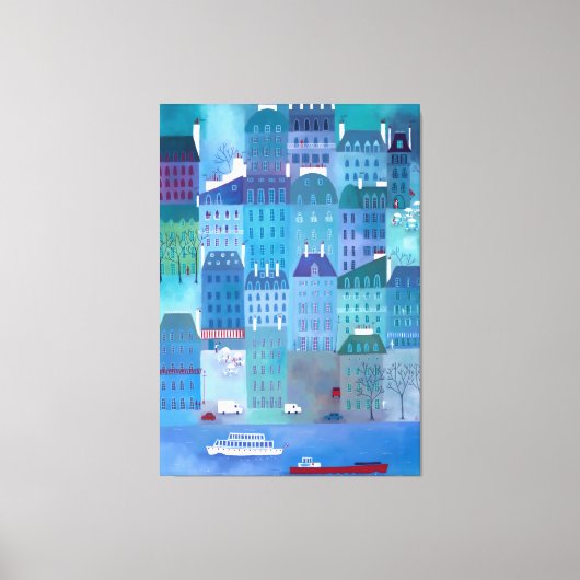 パリブルース キャンバスプリント (正面)