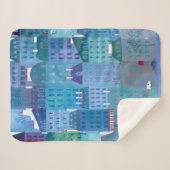 パリブルー シェルパブランケット (正面(横))