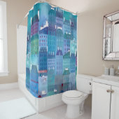 パリブルー シャワーカーテン (インサイチュ)