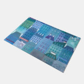 パリブルー ドアマット (アングル)