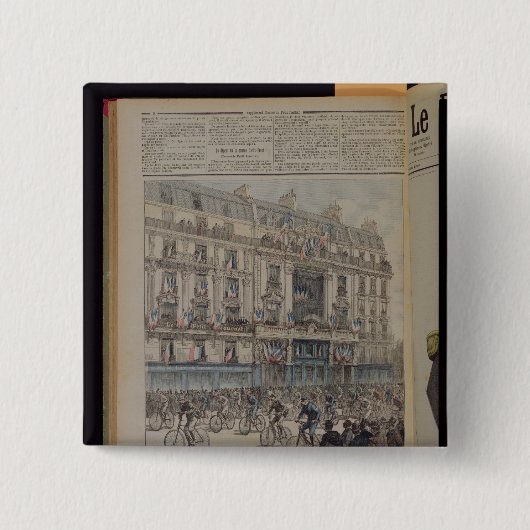 パリブレストの競輪の開始 缶バッジ (正面)