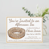 パリブレストフランスのペストリーアフタヌーンティーパーティー 招待状 (スタンド正面)
