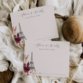 パリベビーシャワーアドバイス&ウィッシュカード ポストカード