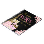 パリベビーシャワーゲストブック ノートブック (左側)