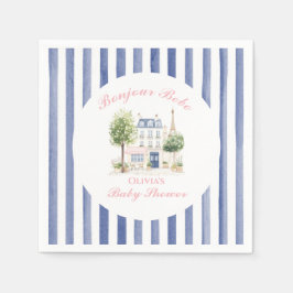 パリベビーシャワーパリジャンカフェティーパーティー スタンダードカクテルナプキン