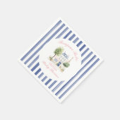 パリベビーシャワーパリジャンカフェティーパーティー スタンダードカクテルナプキン (角)