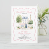 パリベビーシャワーパリジャンカフェティーパーティー 招待状 (スタンド正面)