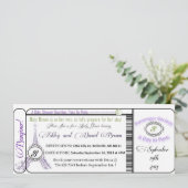 パリベビーシャワーボーディングパス招待状 招待状 (スタンド正面)