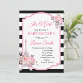 パリベビーシャワー招待状エッフェルタワー 招待状 (スタンド正面)