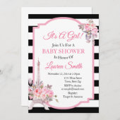 パリベビーシャワー招待状エッフェルタワー 招待状 (正面/裏面)