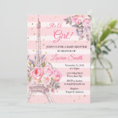 パリベビーシャワー招待状エッフェルタワー 招待状 (スタンド正面)