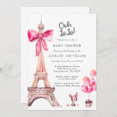 パリベビーシャワー招待状 招待状 (正面/裏面)