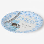 パリベビーシャワー紙プレートエスニックボーイベビー ペーパープレート (アングル)