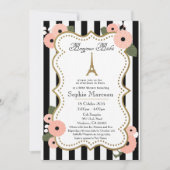 パリベビーフランスのシャワー招待状 招待状 (正面)