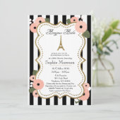 パリベビーフランスのシャワー招待状 招待状 (スタンド正面)