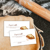 パリペストリークロワッサンおむつラッフルベビーシャワー エンクロージャーカード