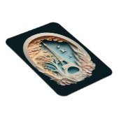 パリペーパーカットスタイルフレキシブルフォトマグネット マグネット (右側)