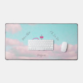 パリボンジュールフランスのモダン装飾用クッション デスクマット (キーボード&マウス)