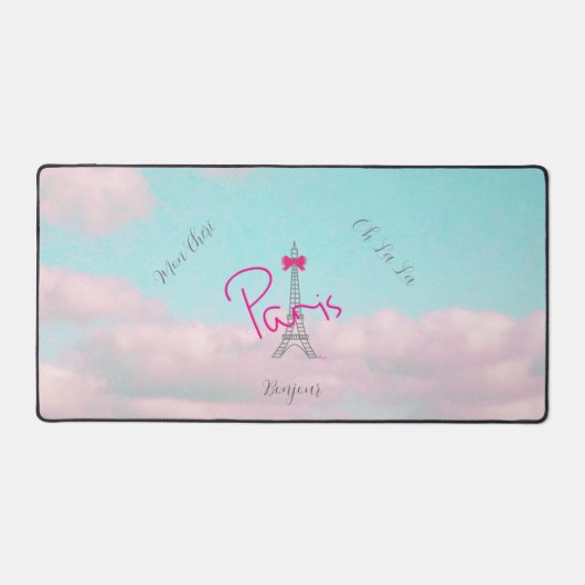 パリボンジュールフランスのモダン装飾用クッション デスクマット (正面)