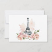 パリボンジュールベパリジャンフローラベビーシャワー サンキューカード (裏面)