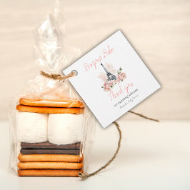 パリボンジュールベパリジャンフローラベビーシャワー フェイバータグ