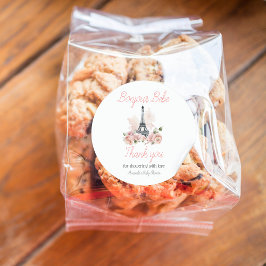 パリボンジュールベパリジャンフローラベビーシャワー ラウンドシール