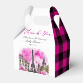 パリボンジュールベフランスのブピンクブラックベビーシャワー フェイバーボックス (裏面サイド)