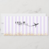 パリボーディングパス招待状パリ招待状 招待状 (裏面)