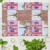 パリポインティリズムエッフェルタワーキッチンタオル キッチンタオル (折り畳み)