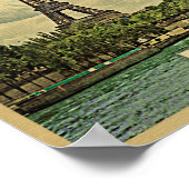 パリポスターヴィンテージ旅行エッフェルタワーフランス ポスター (角)