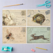 パリポストカードティッシュペーパー 薄葉紙 (クラフト)