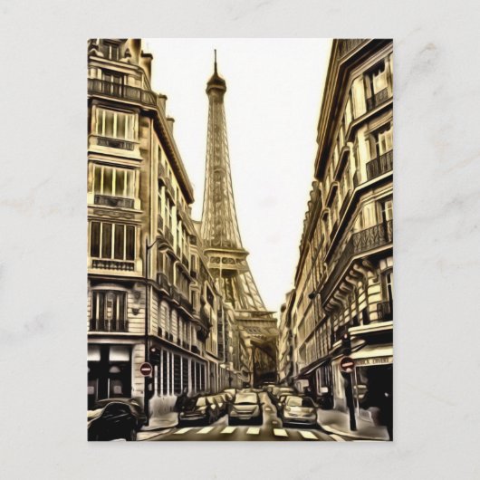パリポストカード – エッフェルタワー ポストカード (正面)