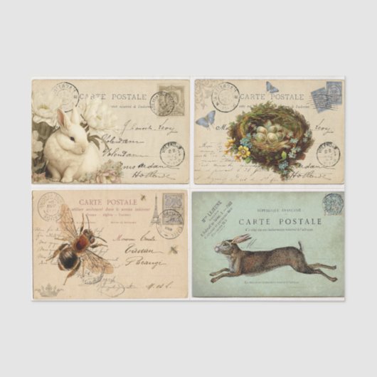 パリポストカード 薄葉紙 (正面)