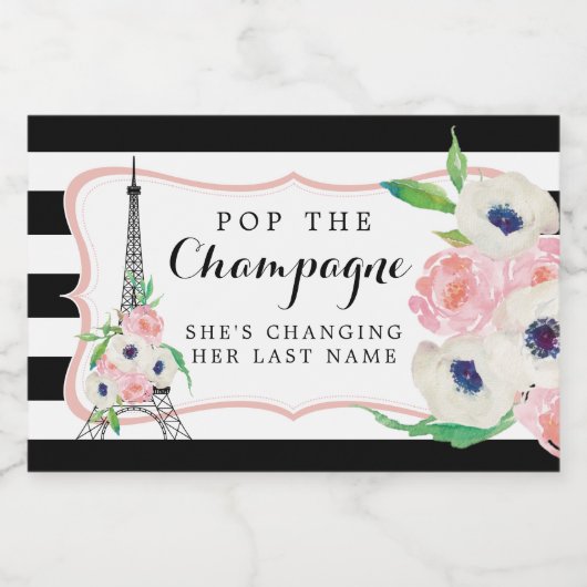 パリポップ ミニスパークリングワインL スパークリングワインラベル (シングルラベル)