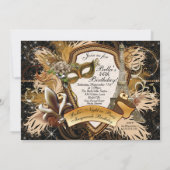 パリマスカレードパーティの招待状 招待状 (裏面)