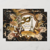 パリマスカレードパーティの招待状 招待状 (正面/裏面)