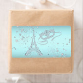 パリマスカレードパーティーウォーターボトルラベル ラベル (インサイチュ)