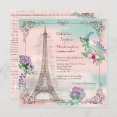パリメモリーズ招待状 招待状 (正面/裏面)