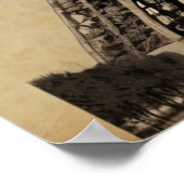 パリモダンシアンエッフェルタワーパリフランスのヴィンテージ ポスター (角)